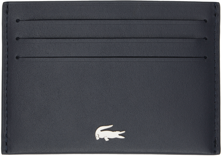 Lacoste Navy Fitzgerald Card Holder In Navy 021