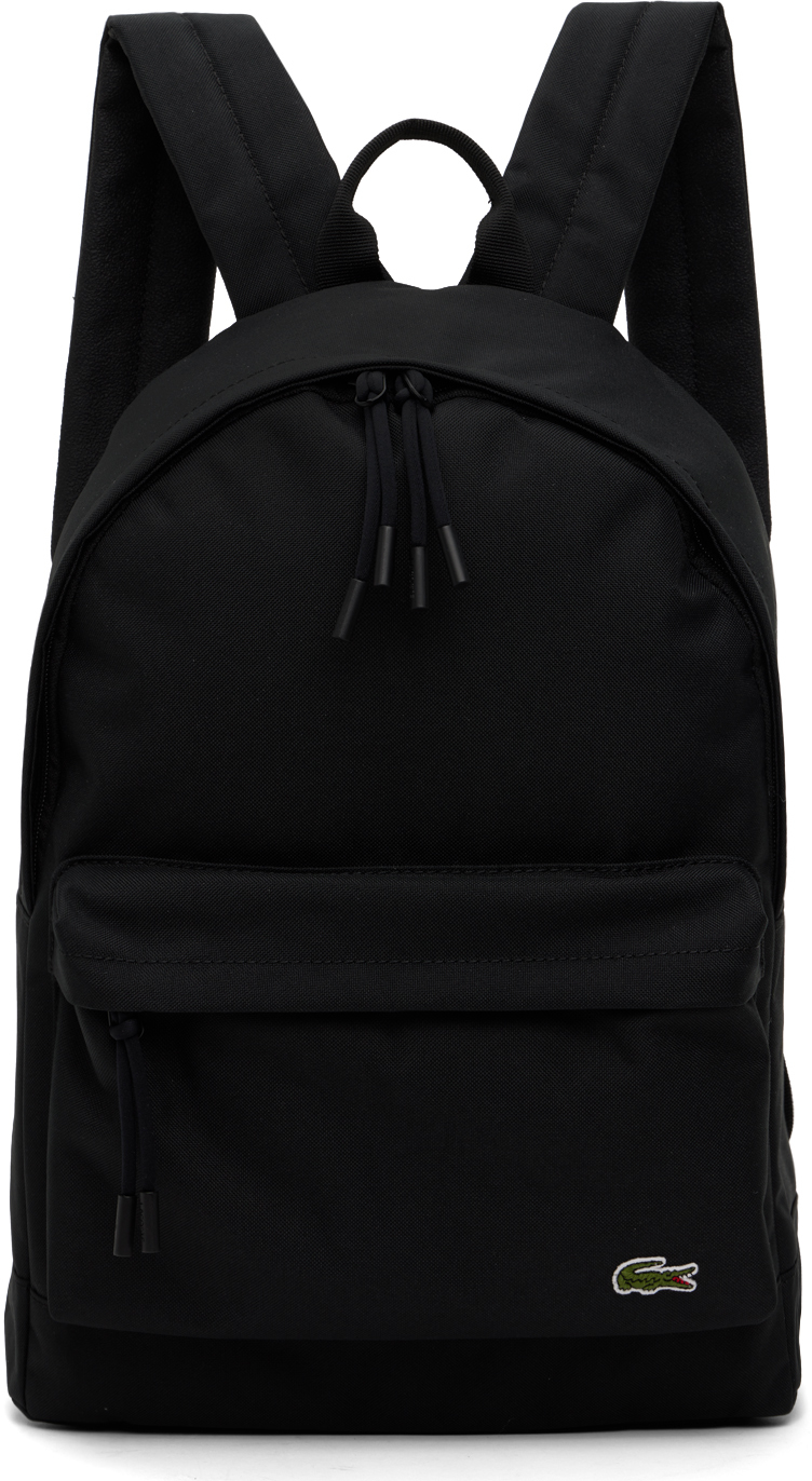 Lacoste Black Zip Backpack