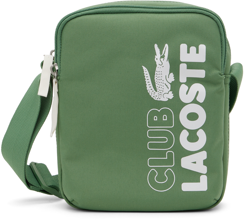 Lacoste Green Neocroc Bag In L75 Flour White