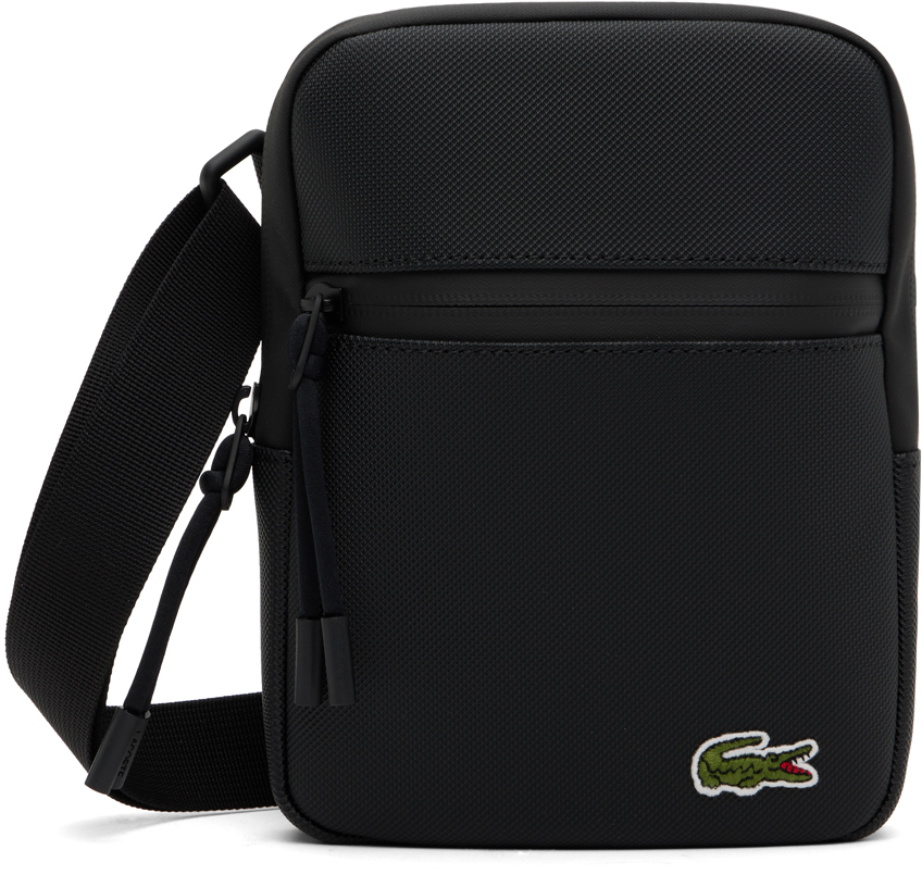 Lacoste Black Embroidered Bag