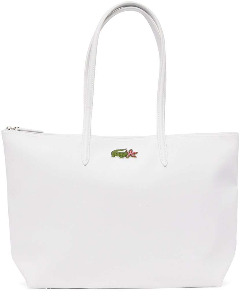 Lacoste: White Things Shopping Tote SSENSE
