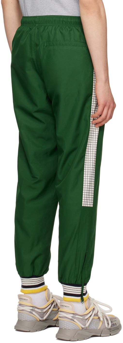 Lacoste Men's Monogram Print Track Pants 3XL / Green/Beige