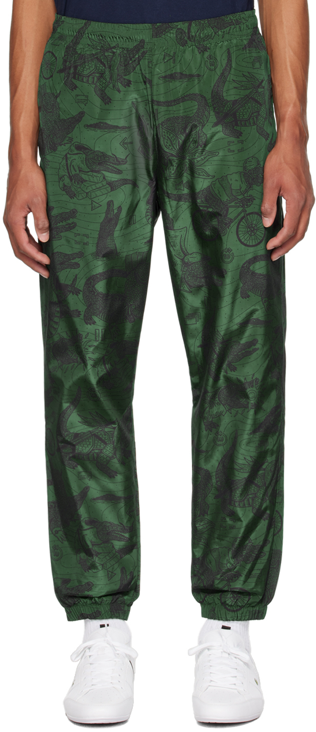 Lacoste Green Netflix Edition Track Trousers In C50 Multico