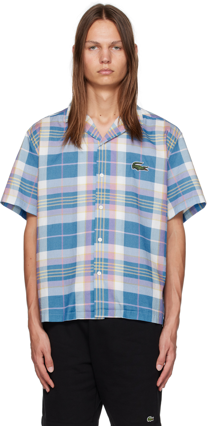 Shop Lacoste Multicolor Check Shirt In Cgd Fiji/multico