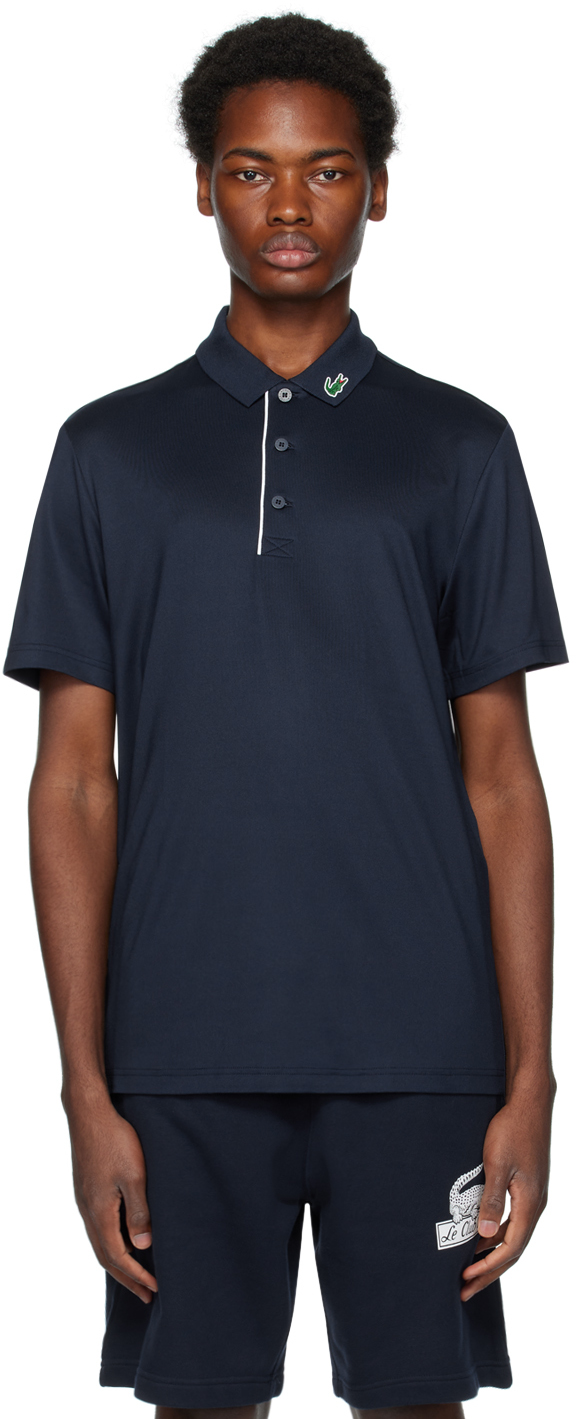 Lacoste Navy Patch Polo In 525
