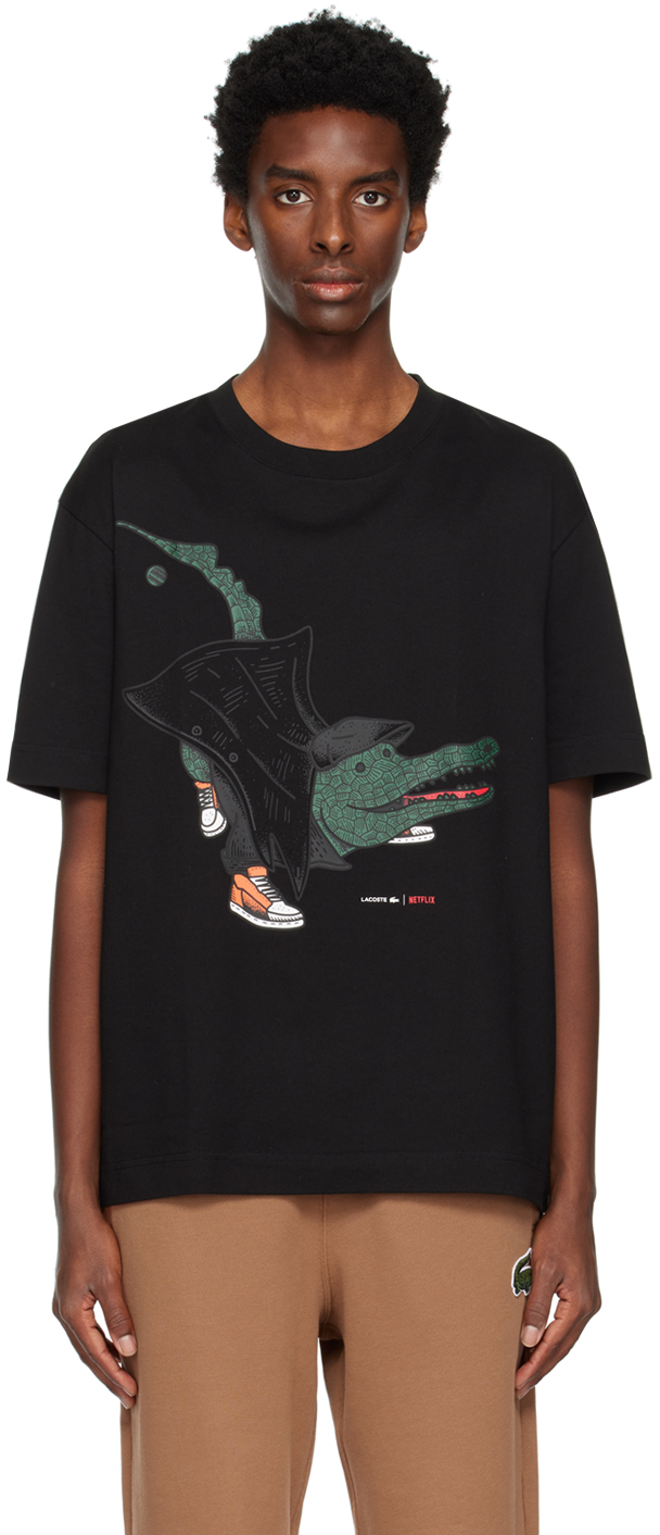 Lacoste: Black Edition T-Shirt | SSENSE