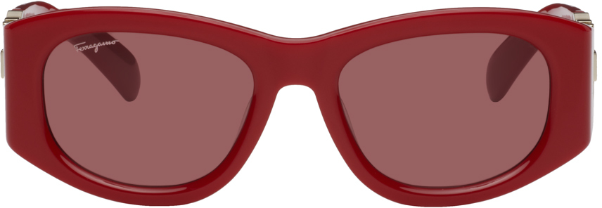 Ferragamo Red Hardware Sunglasses