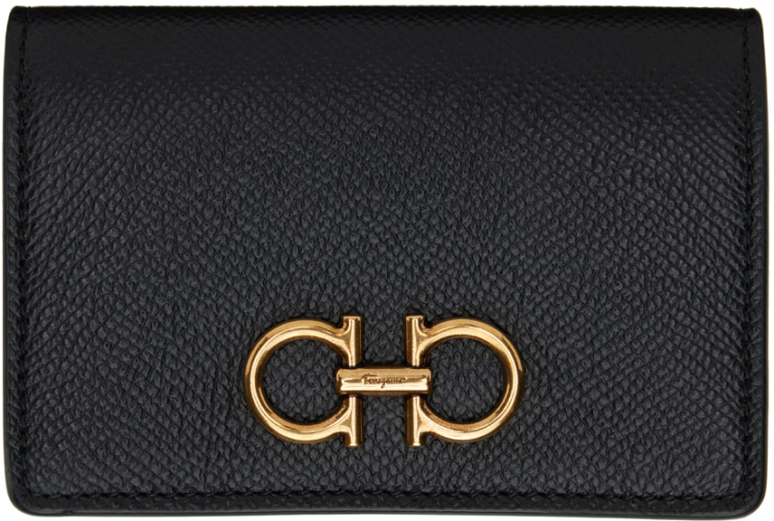 Salvatore Ferragamo Gancini Logo Compact Wallet