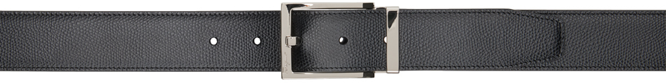 Ferragamo Black Calf Leather Bos Taurus Regular Belt main image 1