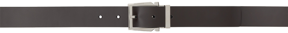 salvatore ferragamo reversible belt black brown