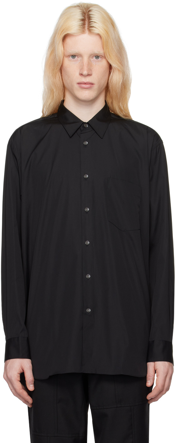 Shop Comme Des Garçons Shirt Black Patch Pocket Shirt In 1 Black