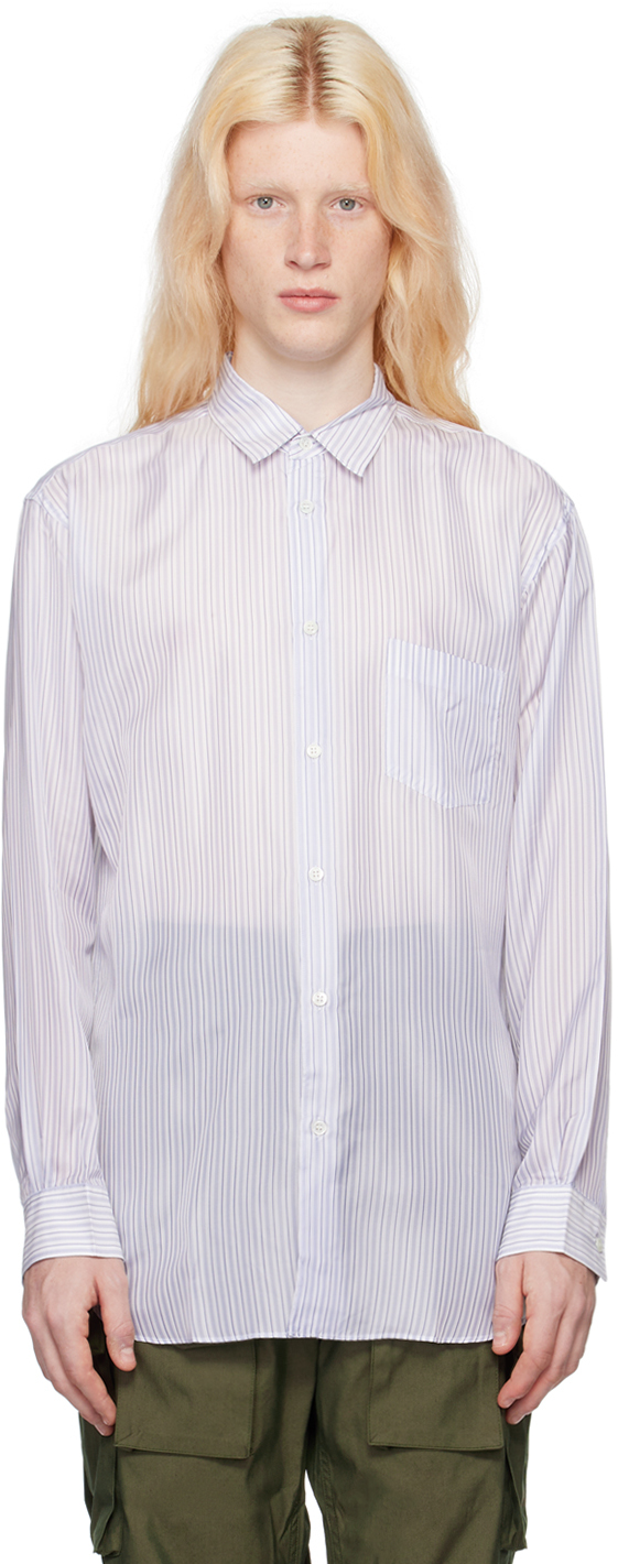 Comme Des Garçons Shirt Forever Striped Cotton Shirt In 1 Stripe 1(6)
