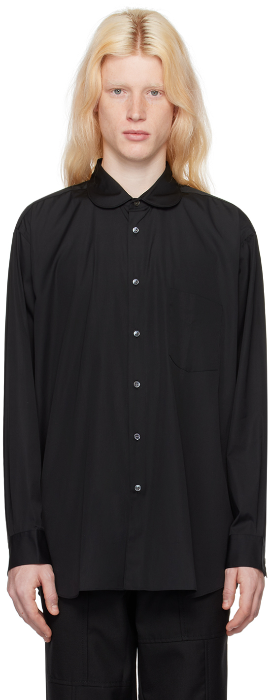 Shop Comme Des Garçons Shirt Black Peter Pan Collar Shirt In 1 Black