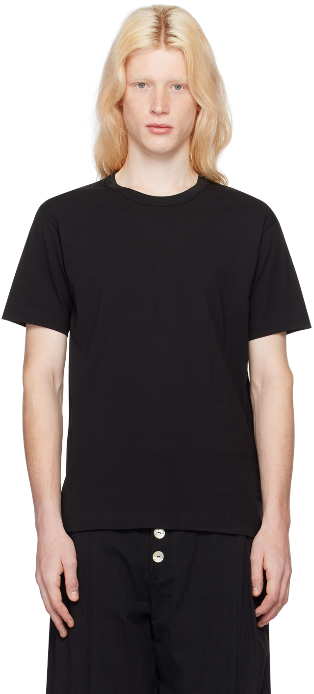 Comme Des Garçons Shirt Black Crewneck T-shirt In 1 Black