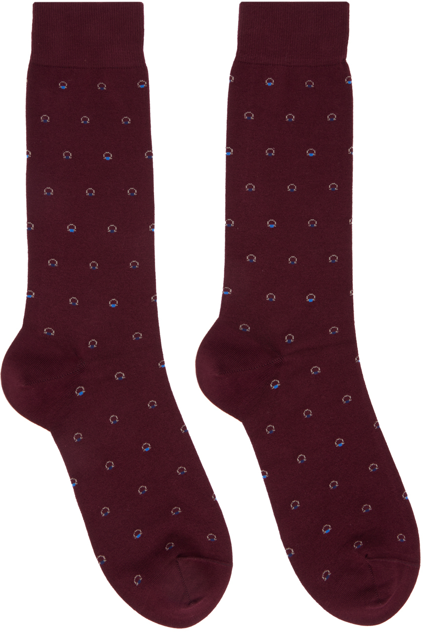 FERRAGAMO RED GANCINI SOCKS