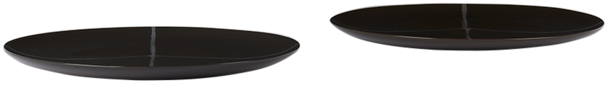 Kelly Wearstler Black Serax Edition Zuma Medium Plate Set In Pacific