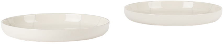 Kelly Wearstler Off-white Serax Edition Zuma Medium High Plate Set In Salt