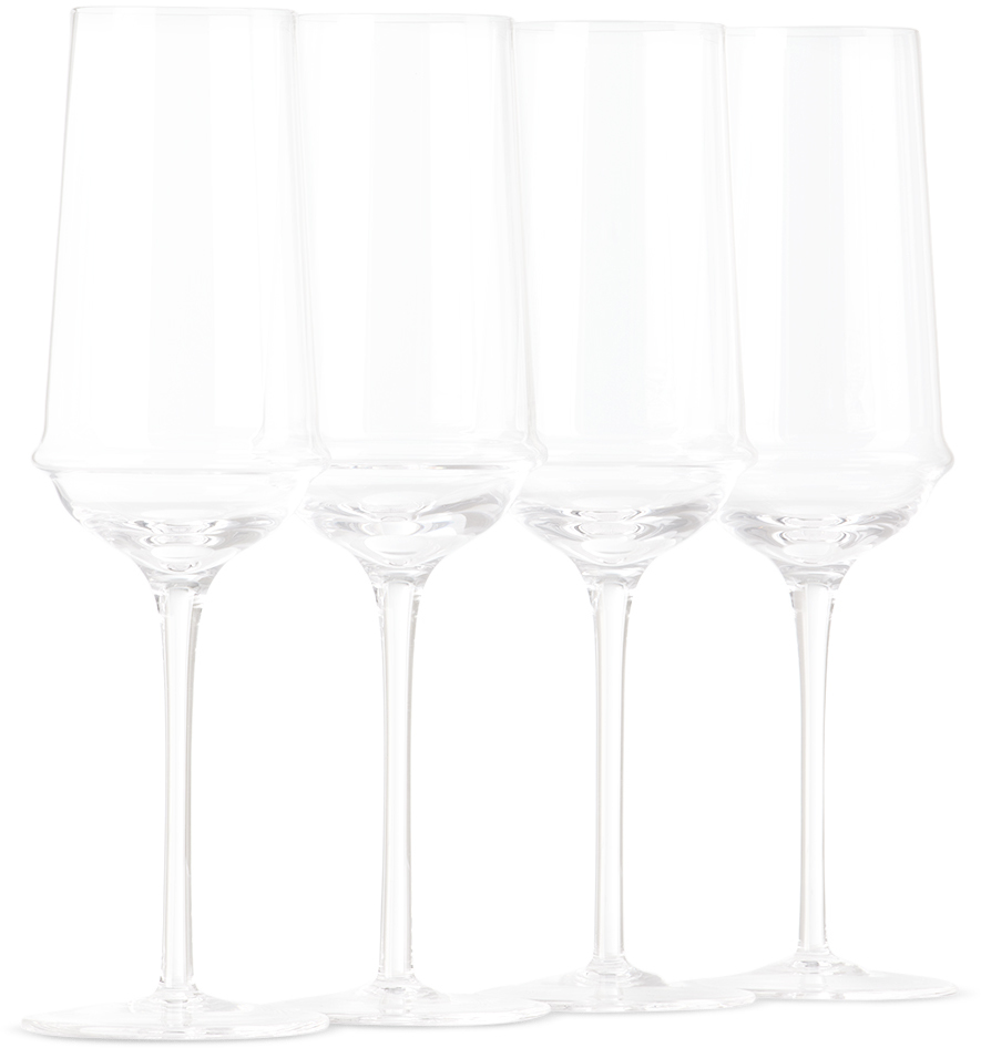 Kelly Wearstler Serax Edition Dune Champagne Flute Set, 4 Pcs In Clear