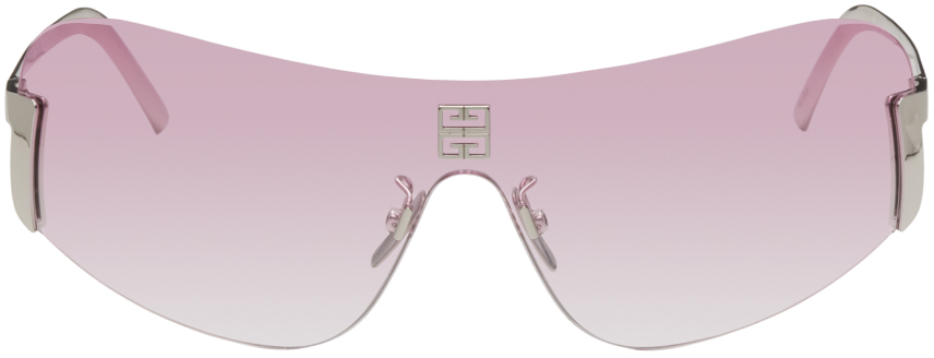 Givenchy: Pink Rimless Sunglasses | SSENSE
