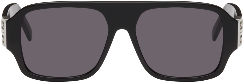 Givenchy Black 4g Sunglasses In 01a Shiny Black /s