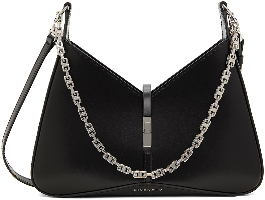 Givenchy: Black Small Cutout Bag | SSENSE Canada