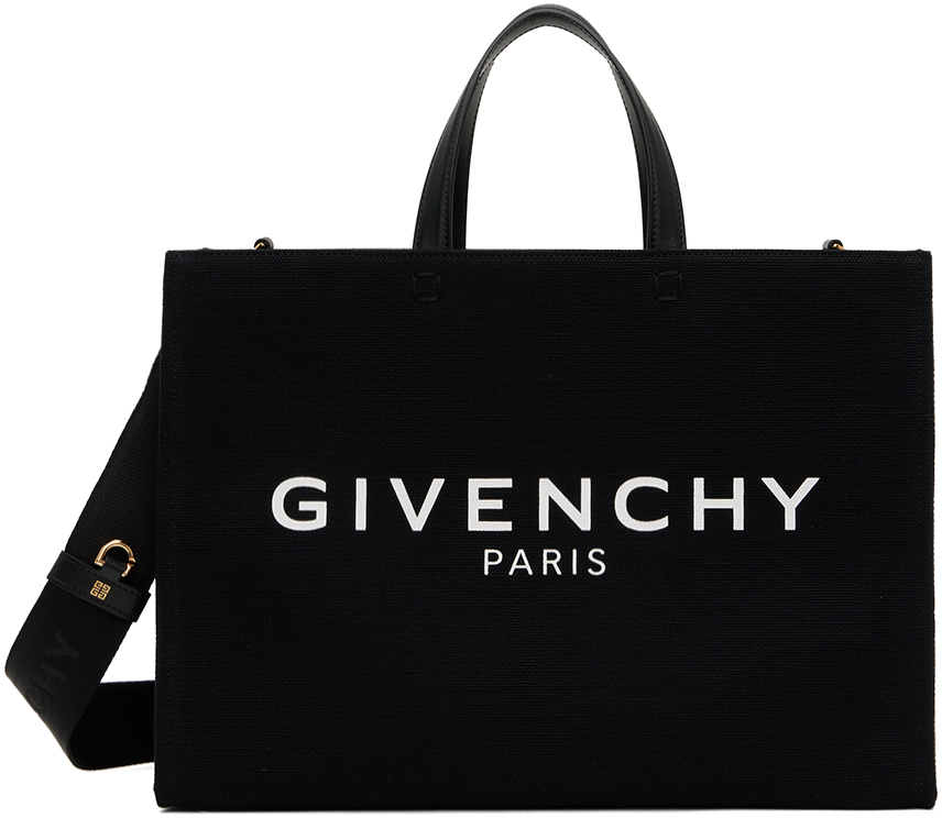 Givenchy: Black Medium G-Tote Bag | SSENSE