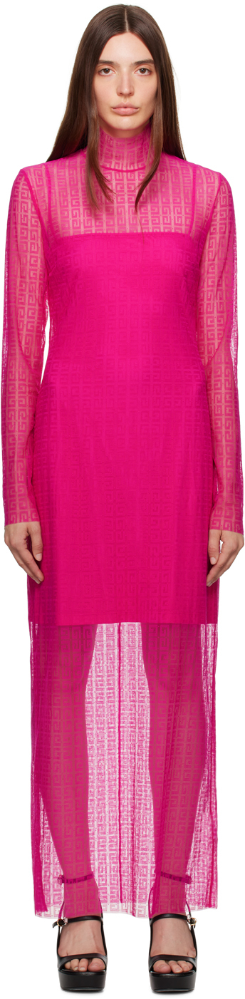 Pink 4G Maxi Dress