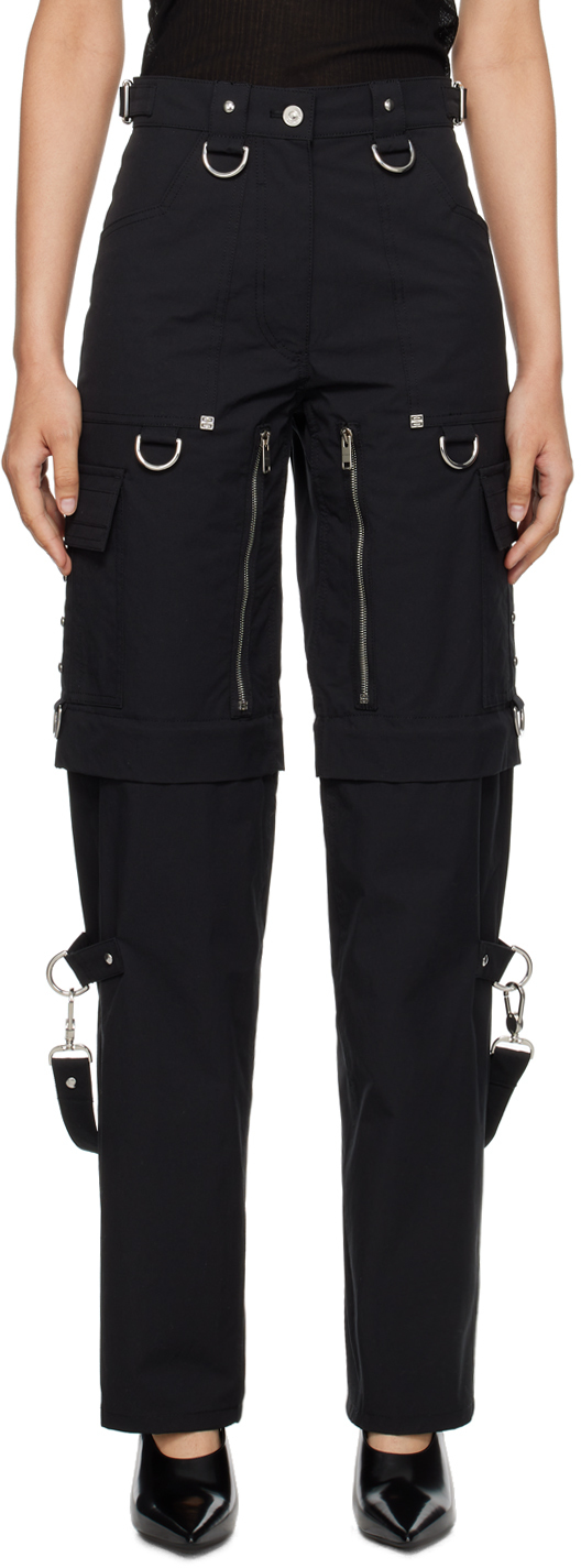 Shop Givenchy Black Detachable Trousers In 001 Black
