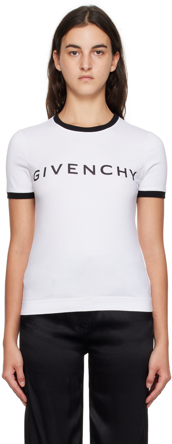 Givenchy: White Slim-Fit T-Shirt | SSENSE