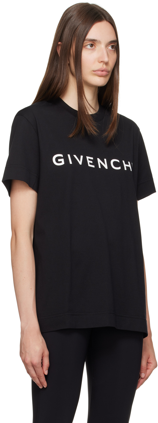 Givenchy ブラック Givenchy Archetype Tシャツ Givenchy Archetype drop-shoulder T-shirt | Black | FARFETCH