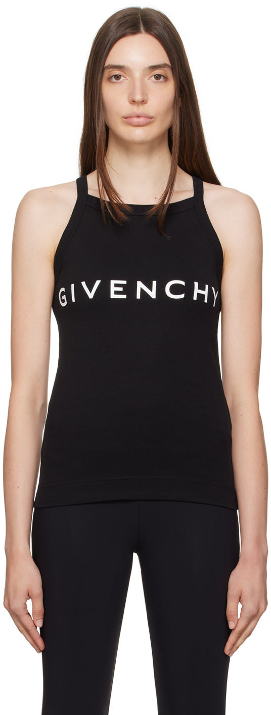 Givenchy: ブラック プリント タンクトップ | SSENSE 日本