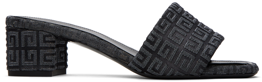 Gray 4G Heeled Sandals