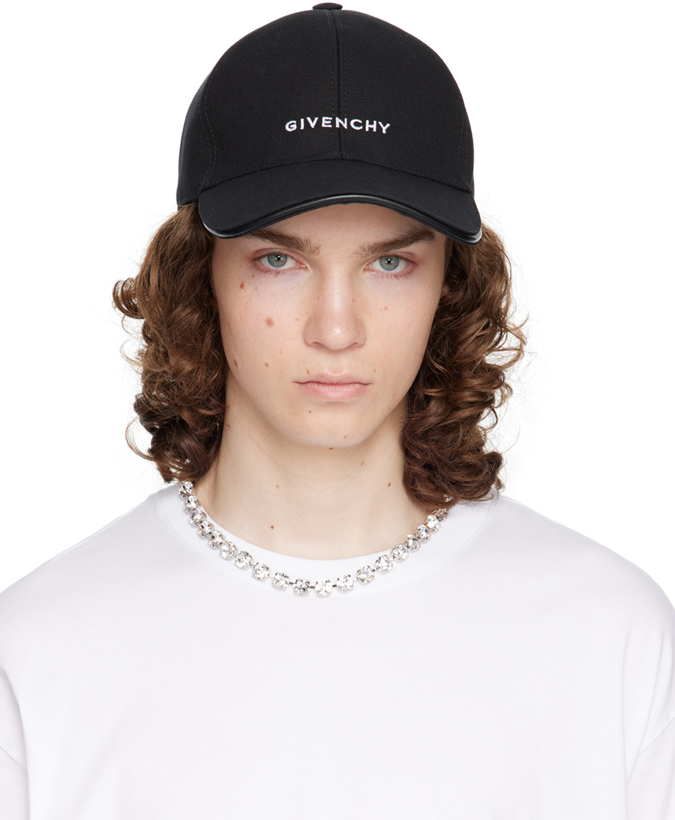 Givenchy: Black 'GIVENCHY' Cap | SSENSE