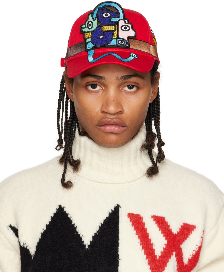 Walter Van Beirendonck Explosion snakeskin-print Cap - Farfetch