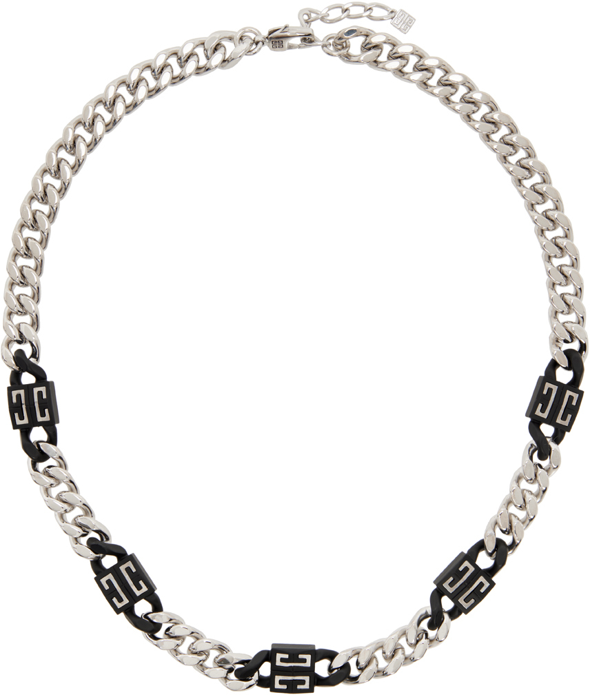 4 G Chain Necklace in Silver - Givenchy