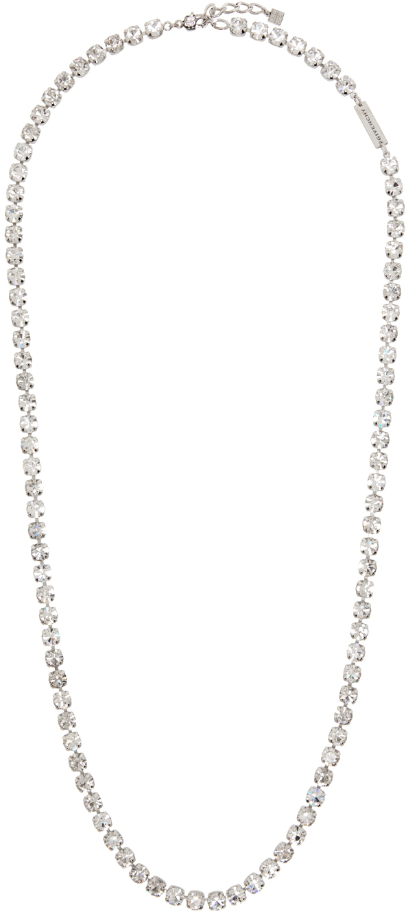 Silver 4G Crystal Necklace