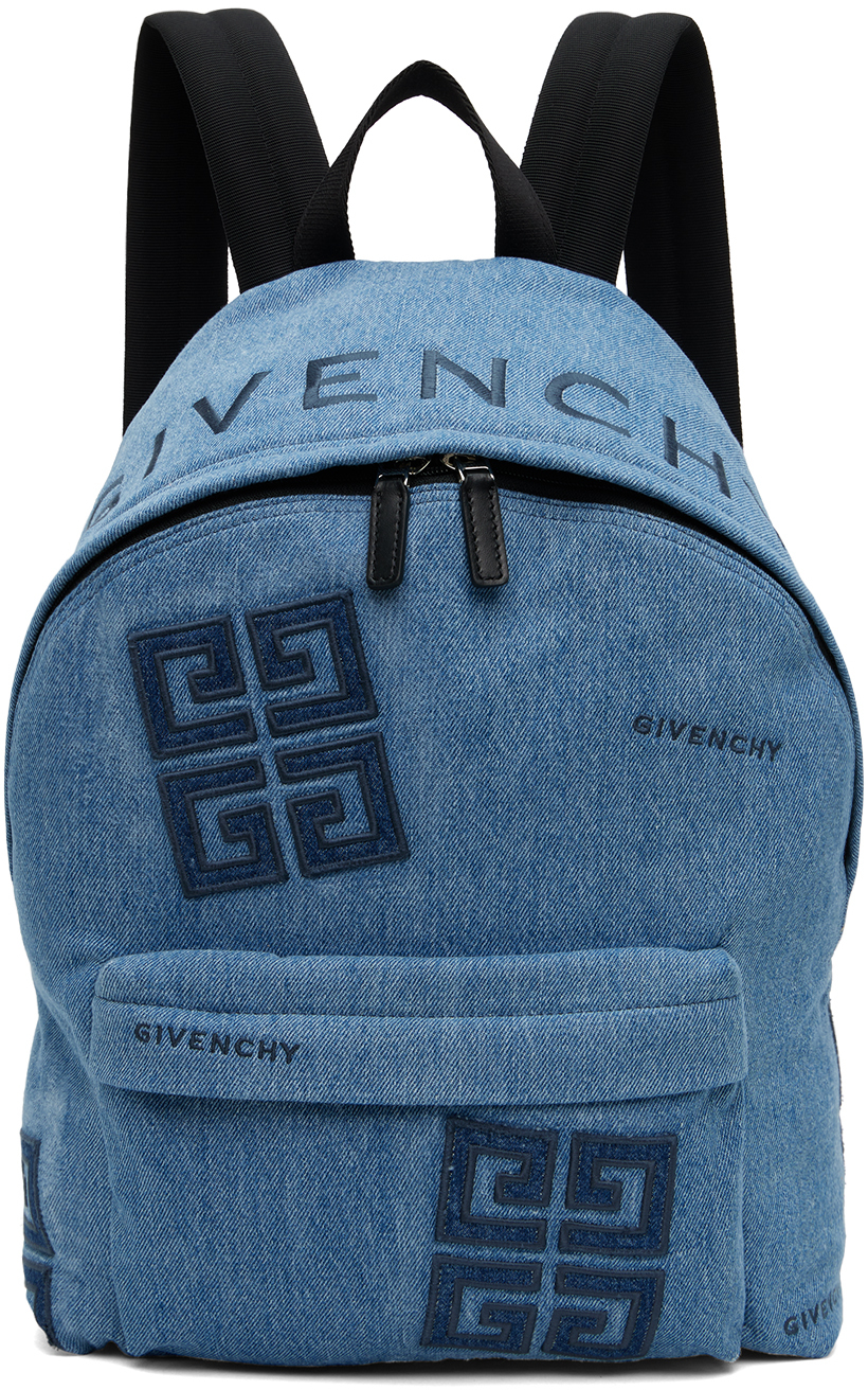 Givenchy Blue Essential U 4G Denim Backpack