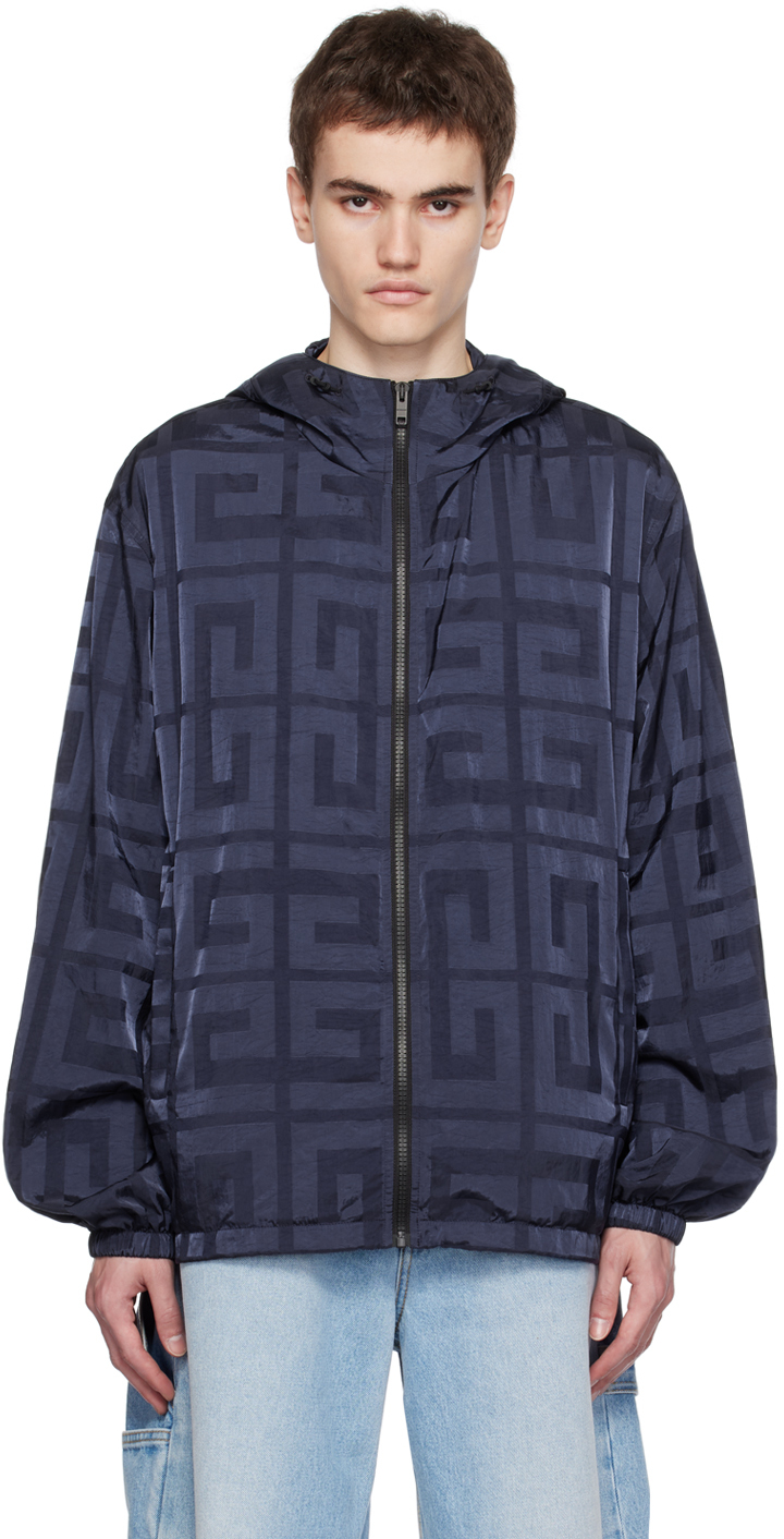 Givenchy: Navy 4G Jacket | SSENSE UK