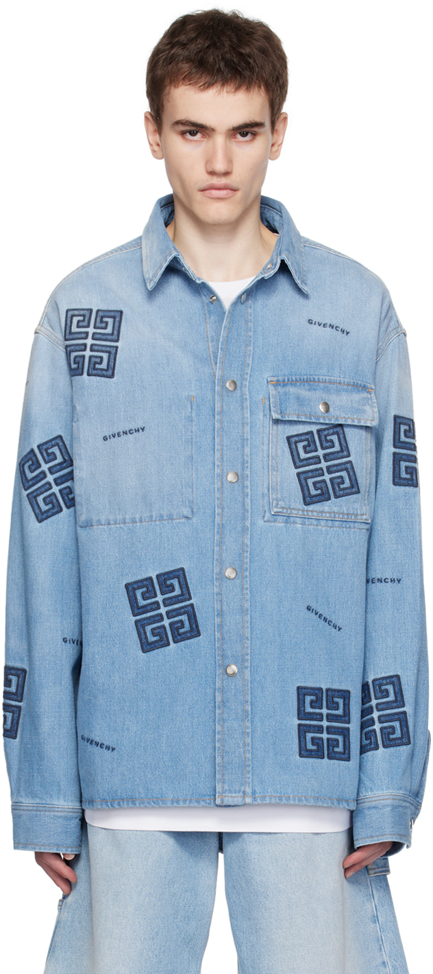 Blue 4G Denim Shirt