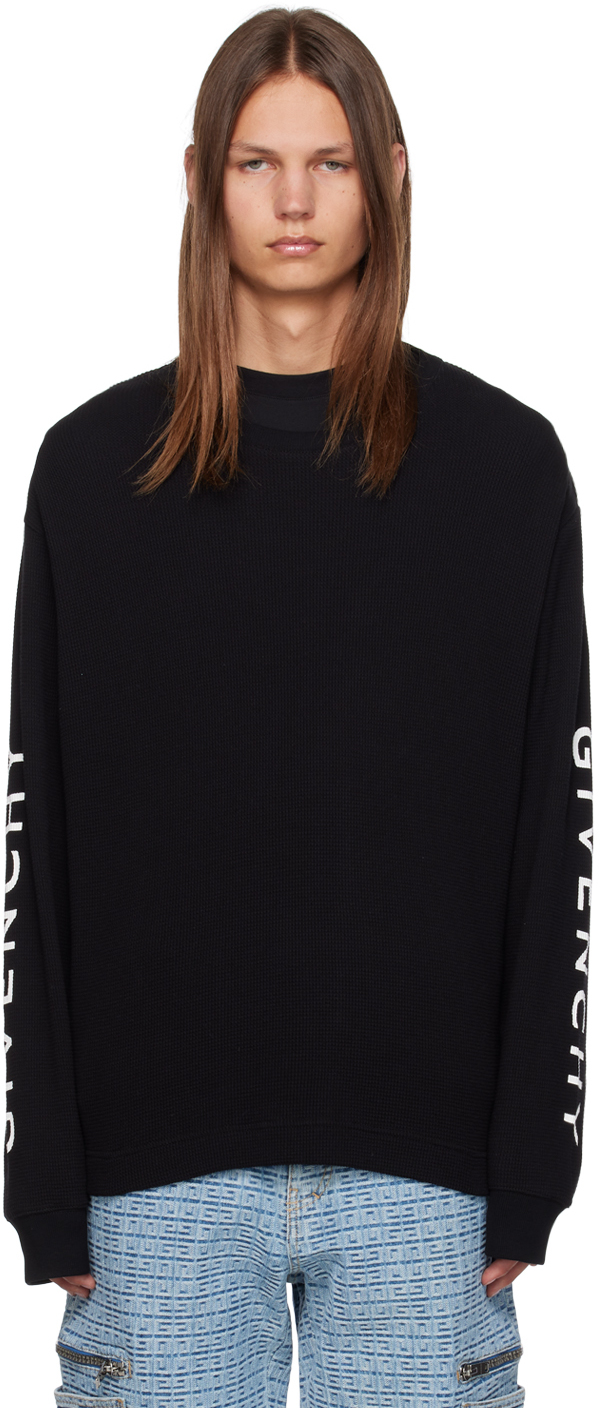 Givenchy: Black Classic Long Sleeve T-Shirt | SSENSE