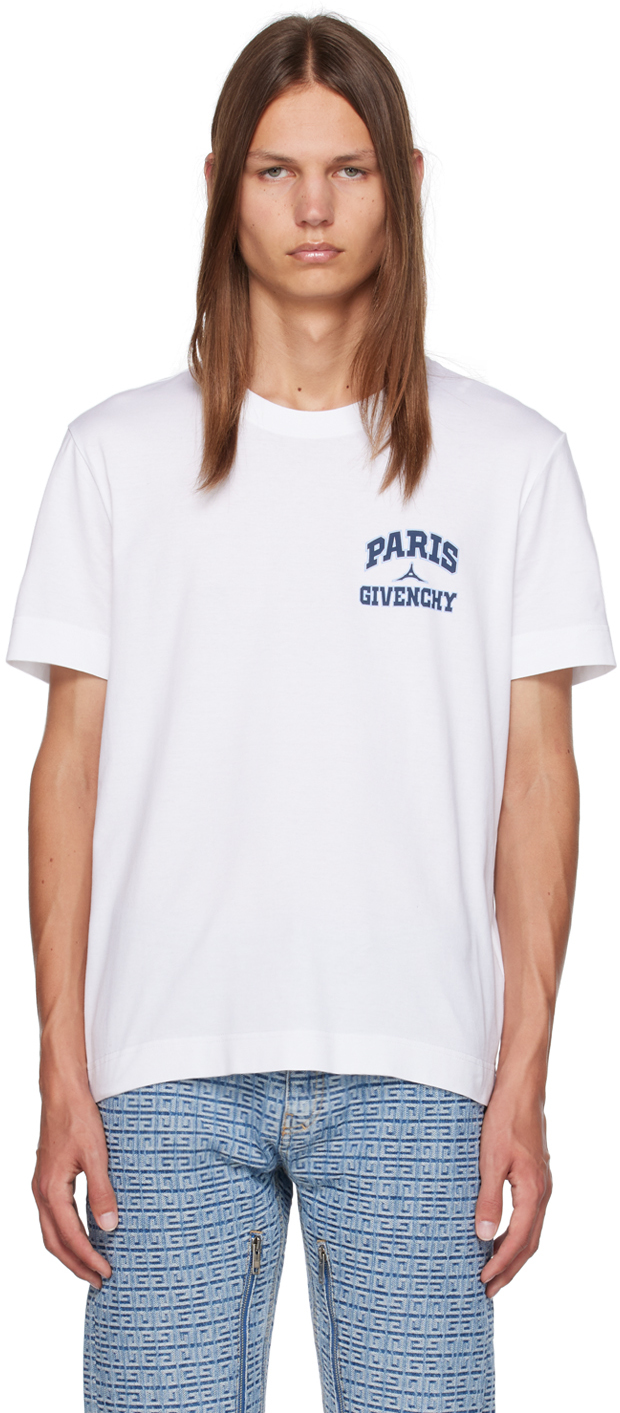 White Printed T-Shirt by Givenchy on Sale