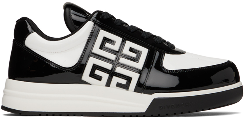Givenchy: Black & White G4 Sneakers | SSENSE