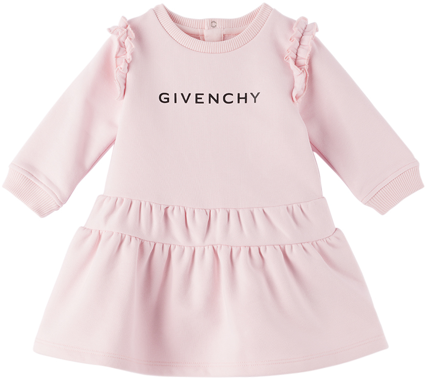 Baby Pink Ruffle Dress by Givenchy | SSENSE