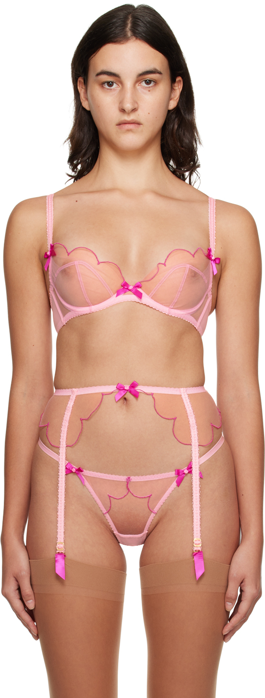 Agent Provocateur Pink Lorna Bra In 681520 Baby Pink/mag