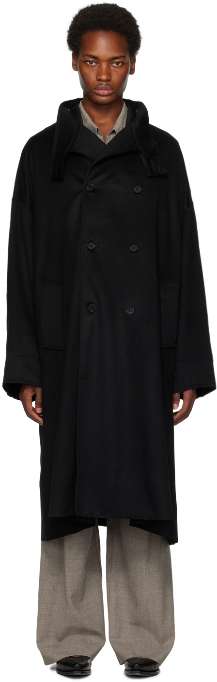 Gabriel Black Collared Coat main image 0