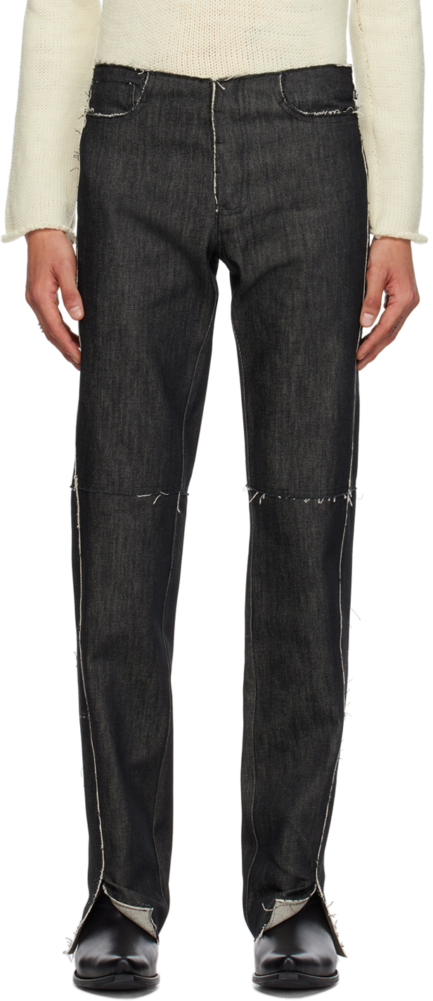 Black No.155 Jeans by Gabriela Coll Garments on Sale