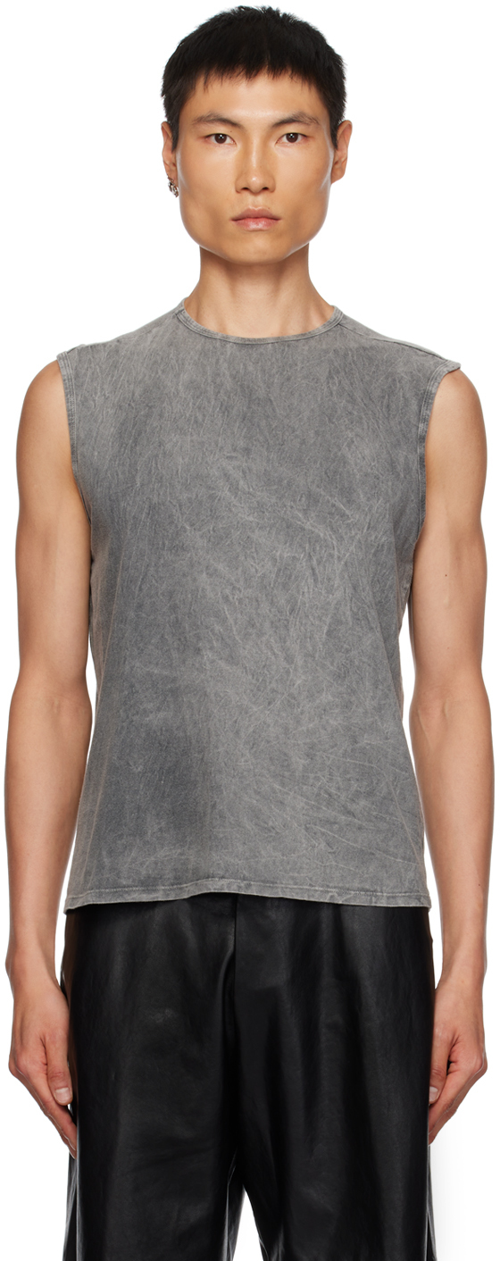 Gray No.33 Tank Top