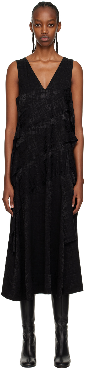 Black Plaid Midi Dress by 3.1 Phillip Lim on Sale
