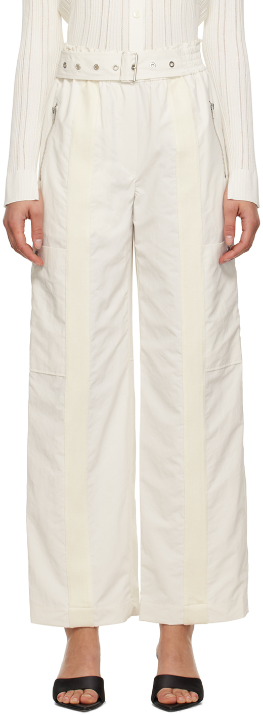 & Other Stories Belted Wide Leg Trousers In Off White for Women