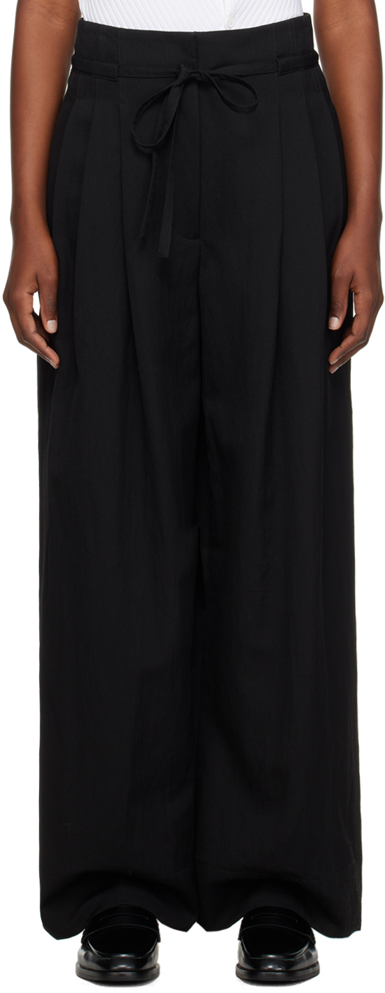 3.1 Phillip Lim / フィリップ リム Black Relaxed Trousers In Ba001 Black